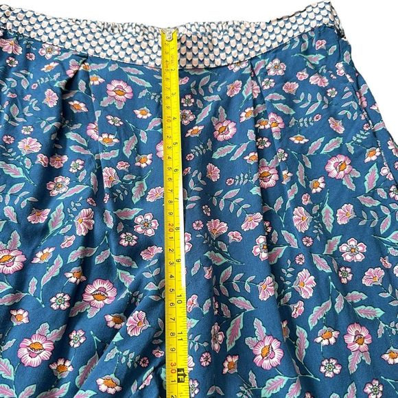 Matilda Jane Size M Blue Floral A Day Off Wide Leg Pants FLAWED - Picture 5 of 13